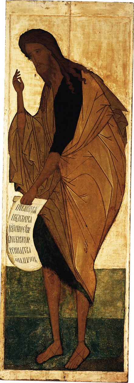 Johannes der Täufer, ca. 1408 von Andrei Rublev