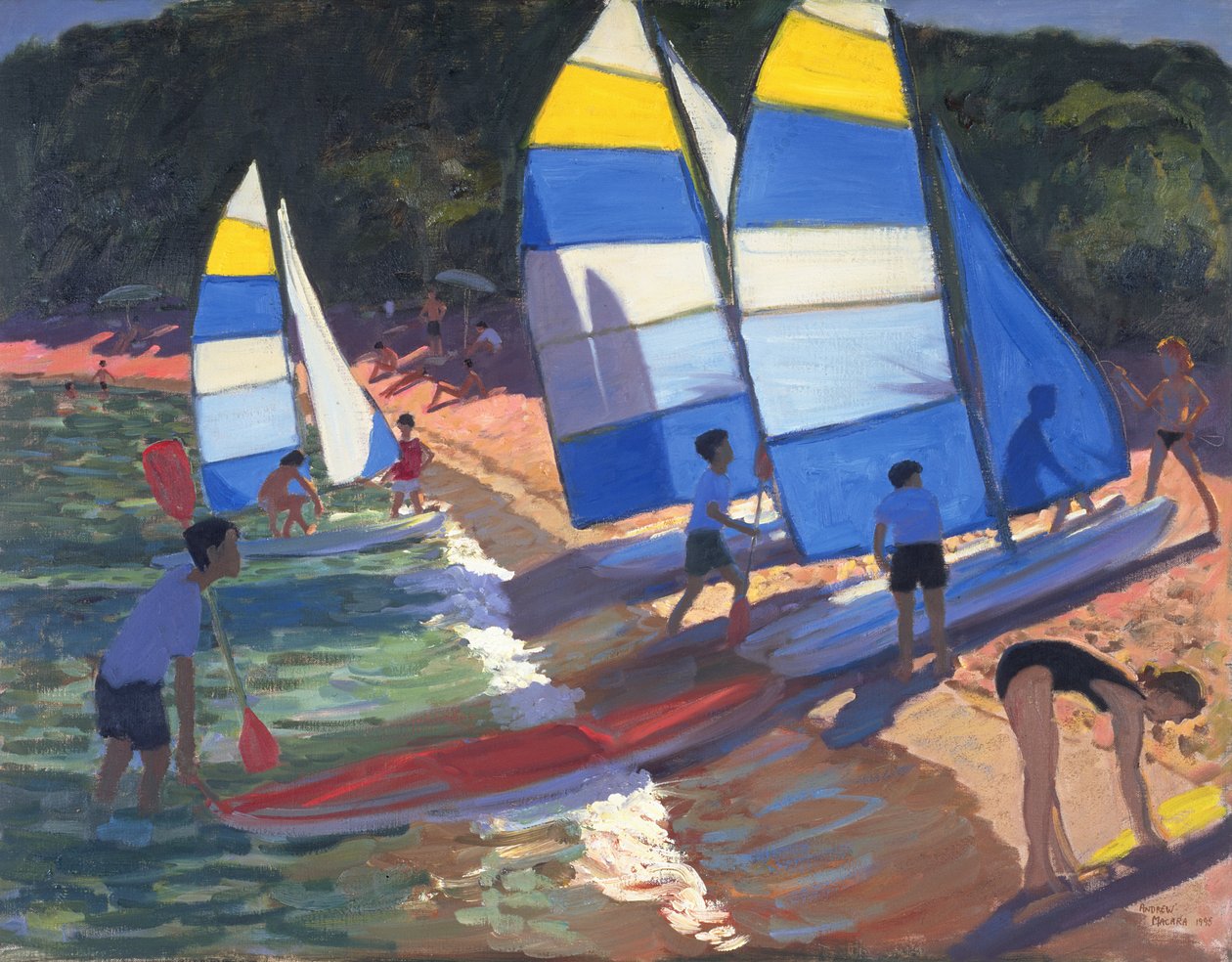 Segelboote, Südfrankreich, 1995 von Andrew Macara