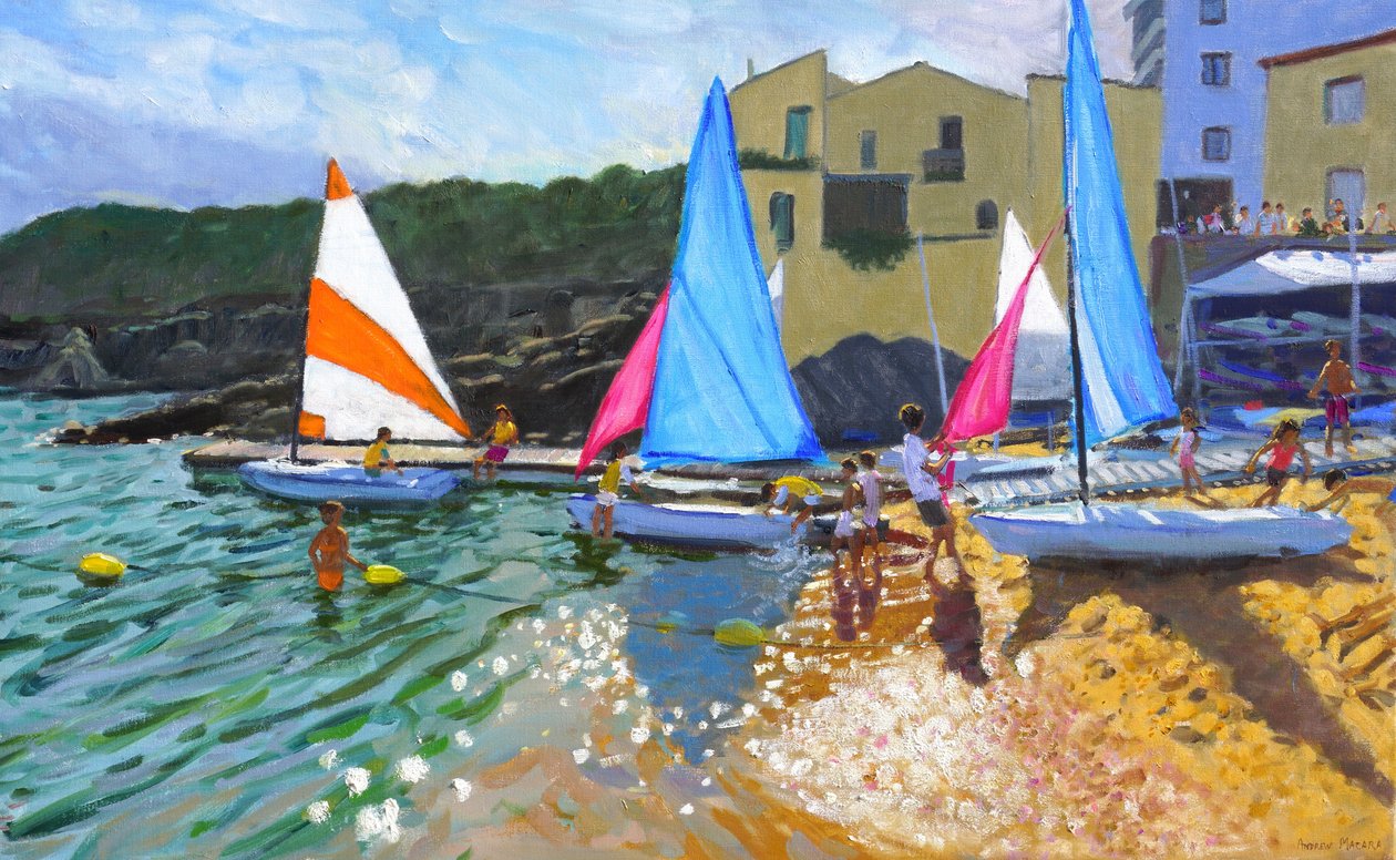 Segelschule, Calella de Palafrugell, Costa Brava, Spanien, 2014 von Andrew Macara