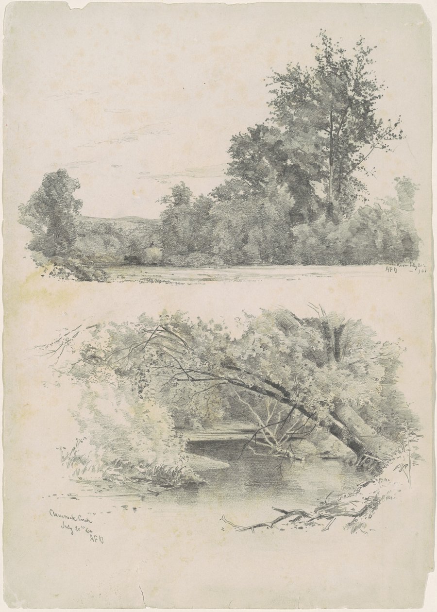 Hudson und Claverack Creek von Andrew Fisher Bunner