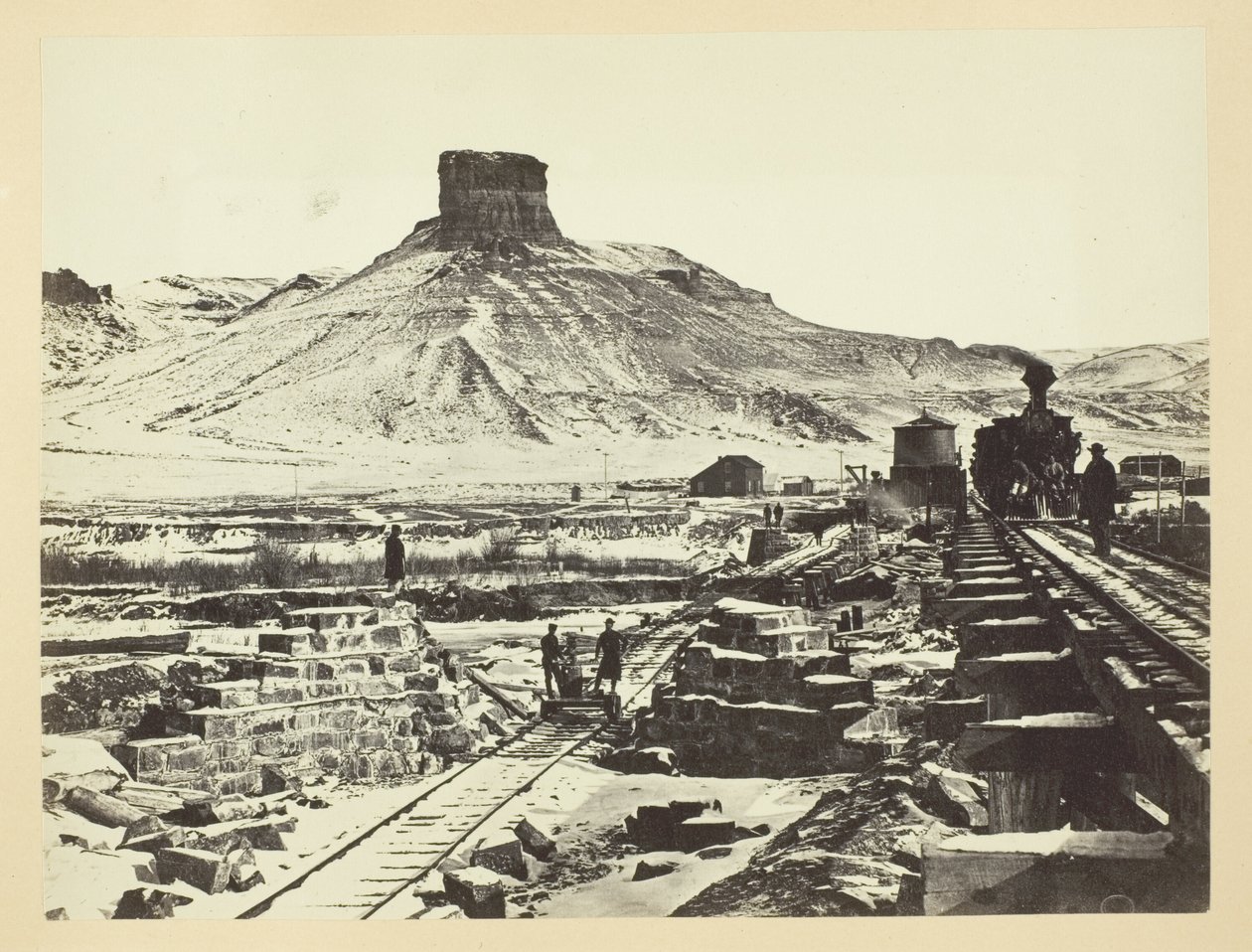 Citadel Rock, Green River Valley von Andrew Joseph Russell