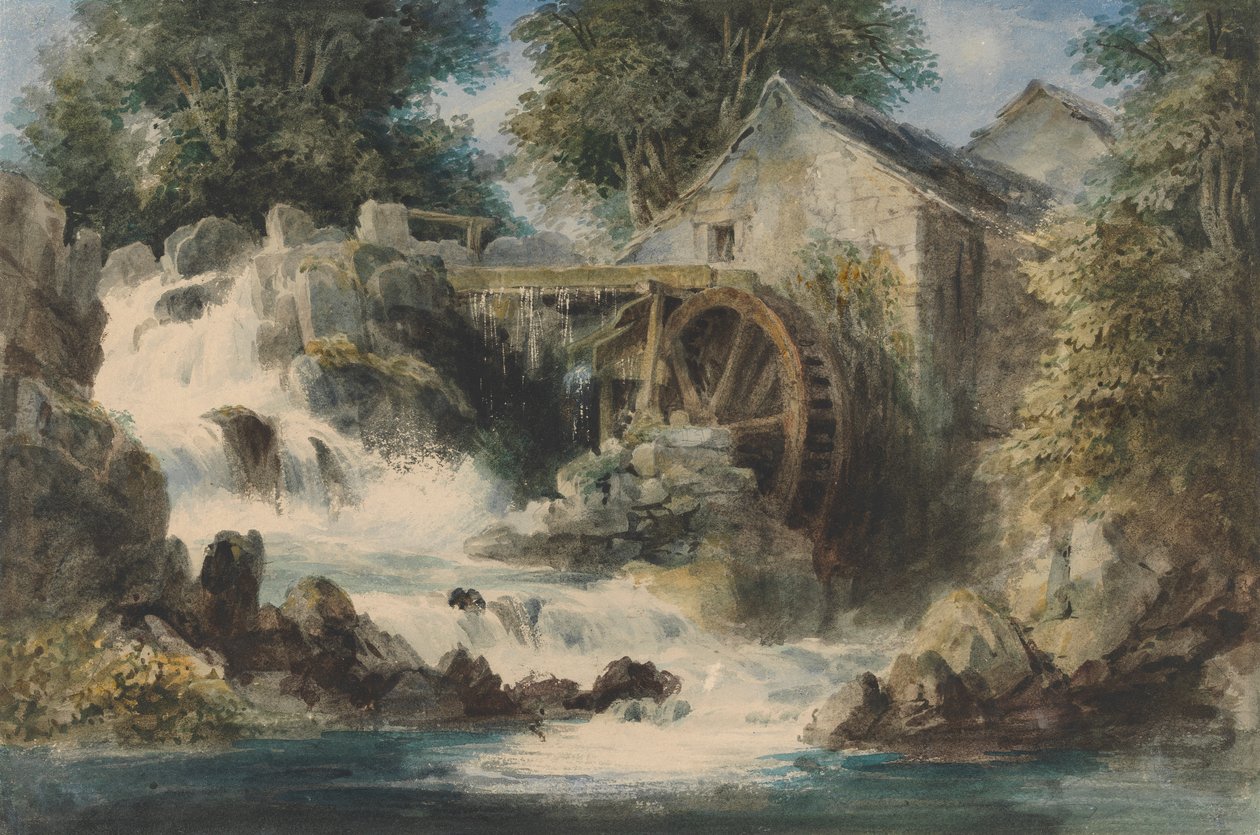 Eine oberschlächtige Mühle von Andrew Nicholl