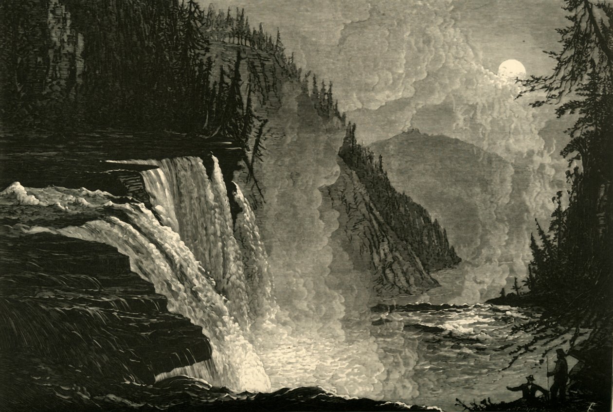 Hohe Wasserfälle, 1872 von Andrew Varick Stout Anthony