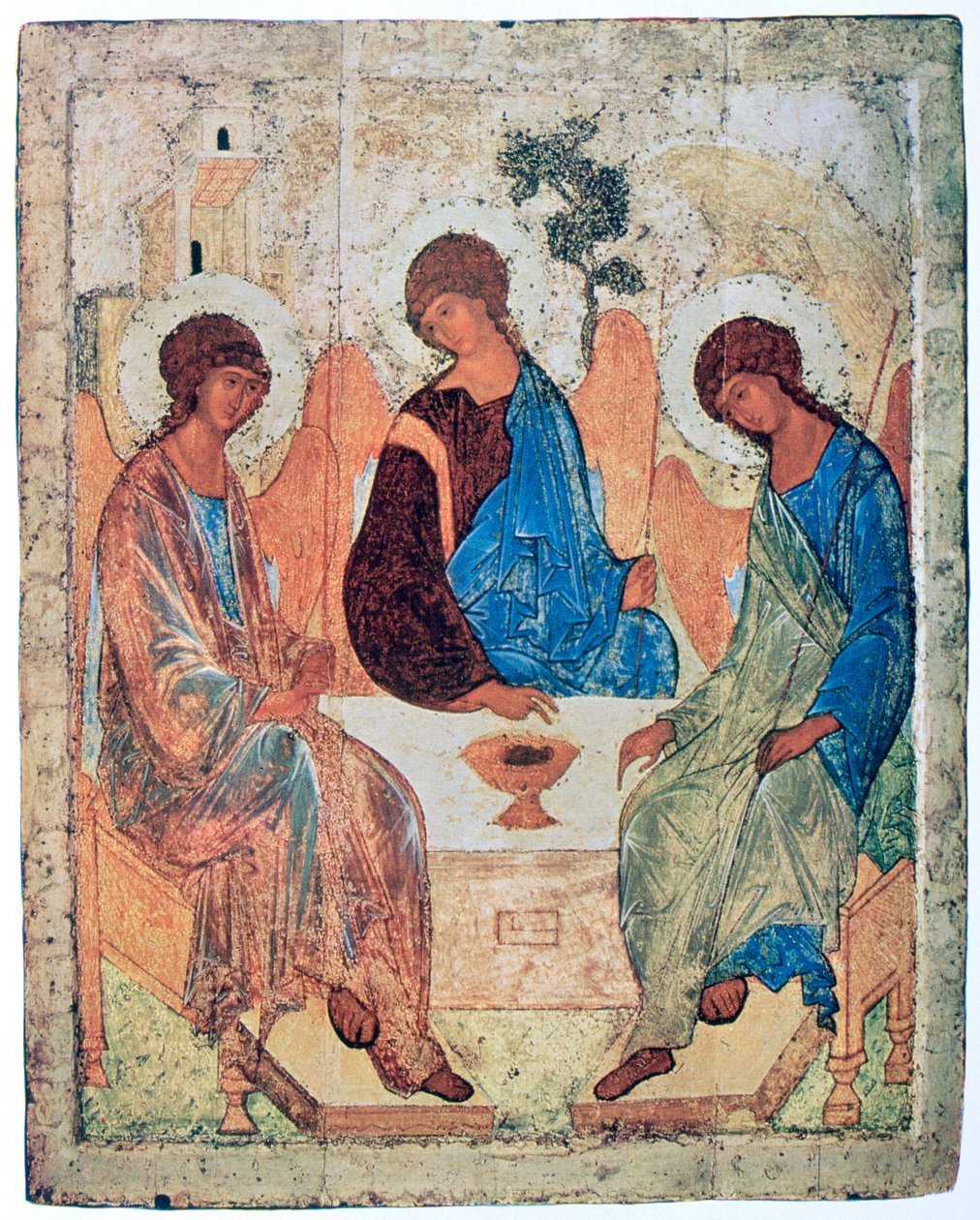 Die Dreifaltigkeit von Roublev, ca. 1411 von Andrey Rublyov