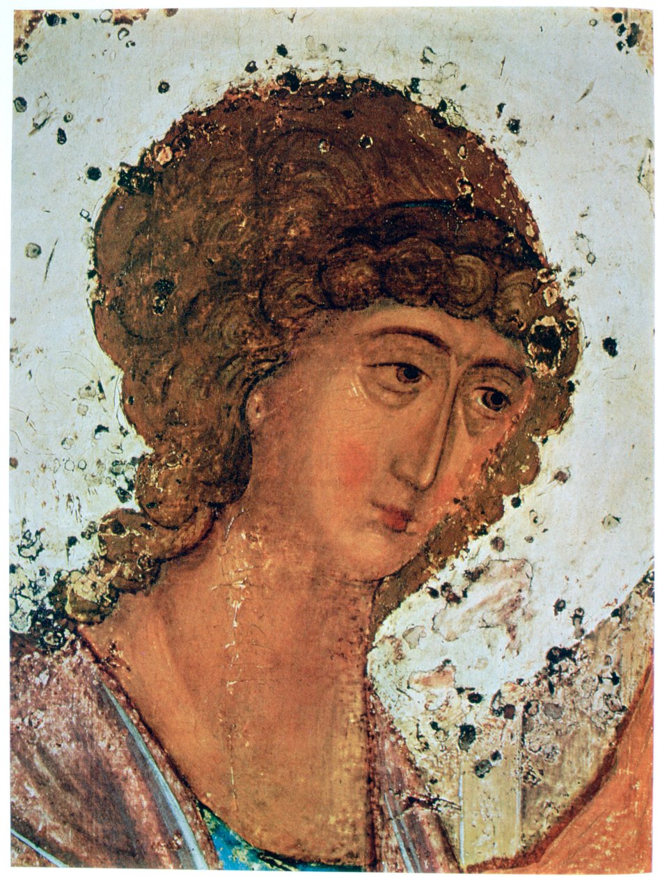 Die Dreifaltigkeit von Roublev (Detail) von Andrey Rublyov