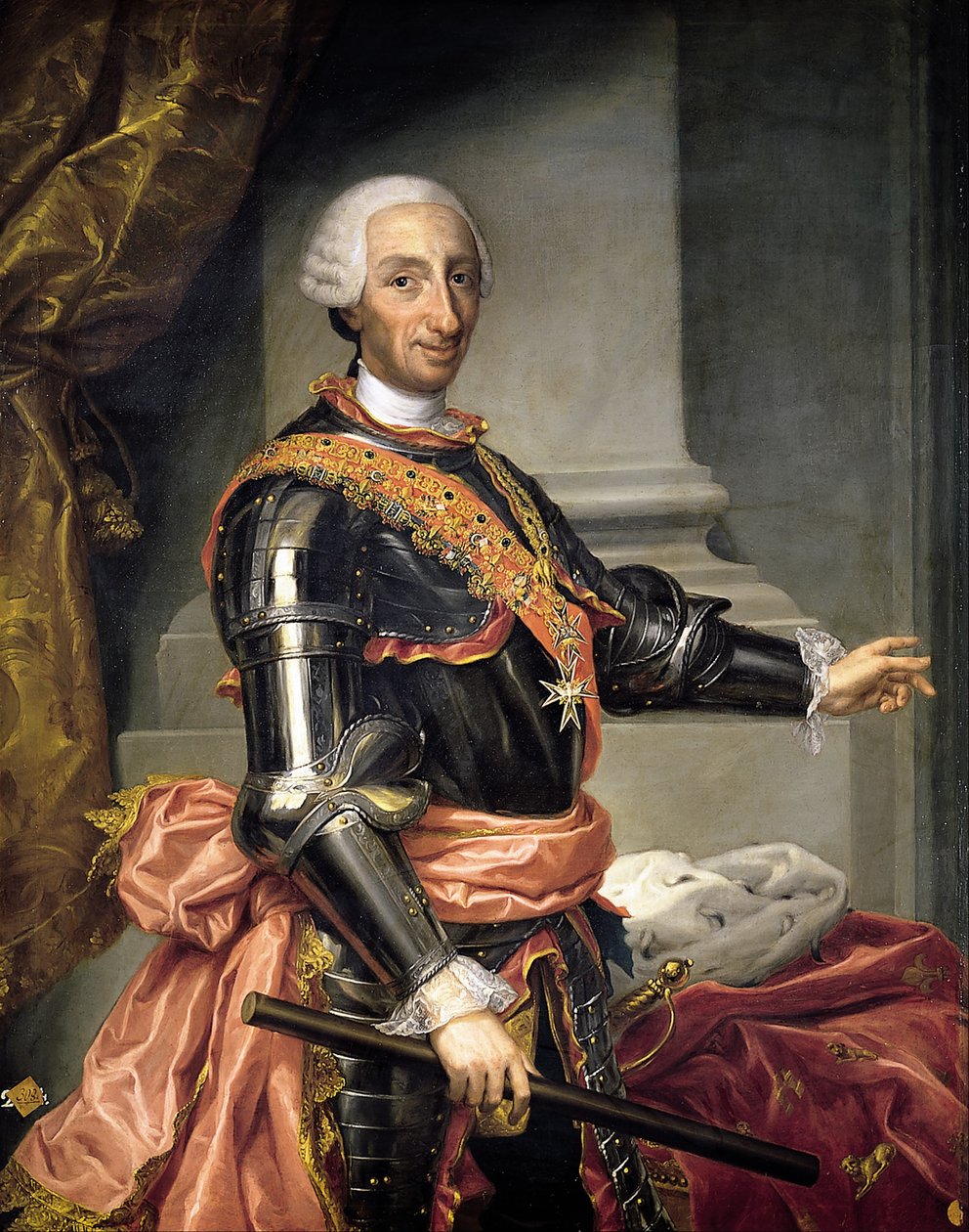 Porträt von Carlos III von Andrés de la Calleja