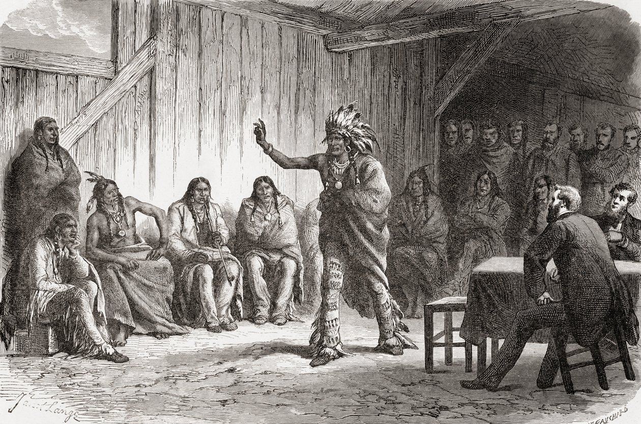 Crow-Indianer-Häuptling Bear