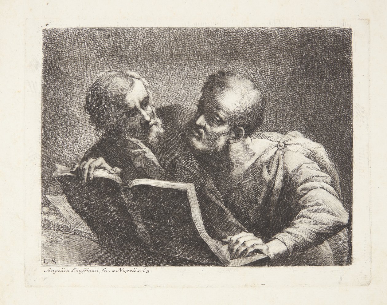Die zwei alten Studenten von Angelica Kauffmann