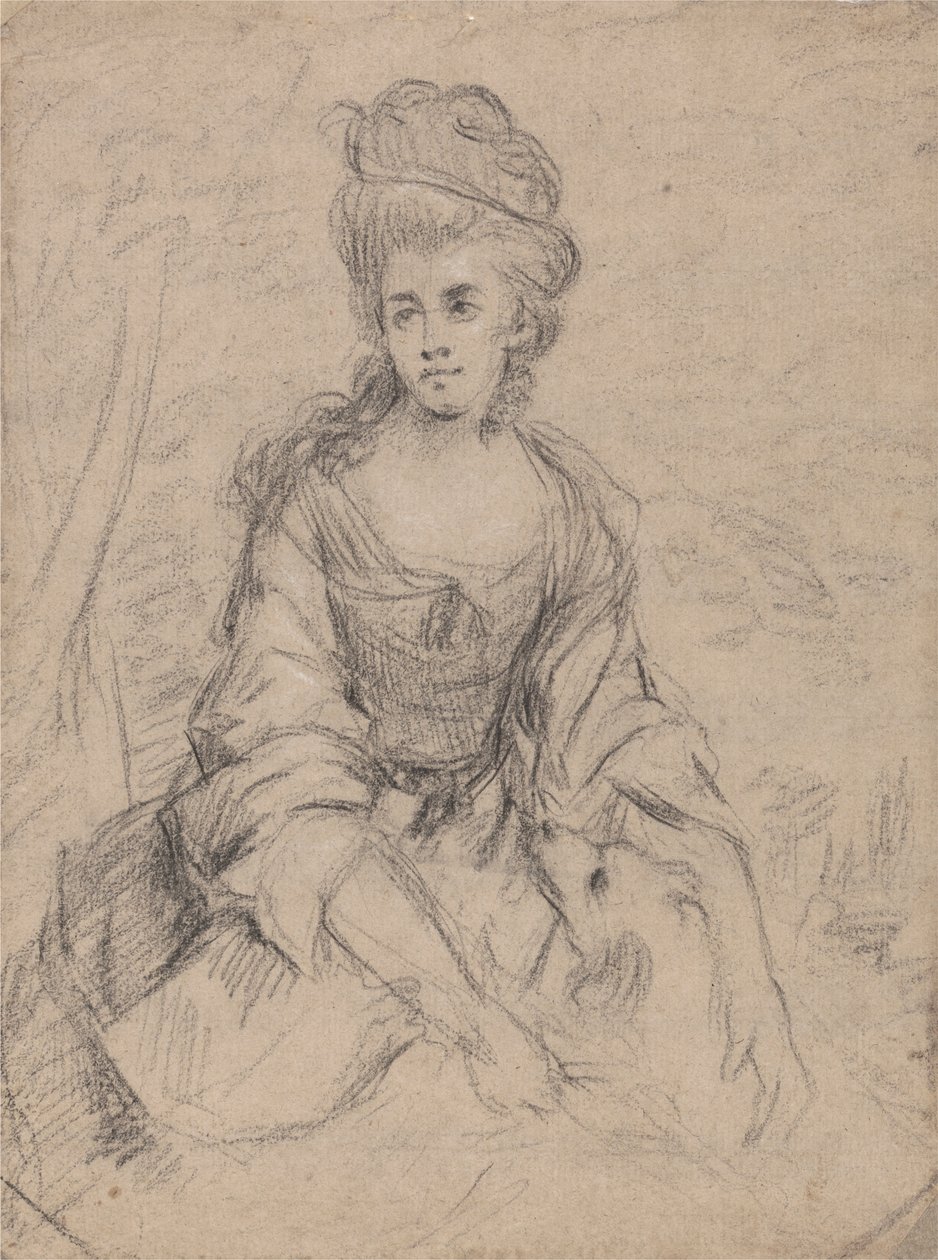 Porträt einer Dame von Angelica Kauffmann