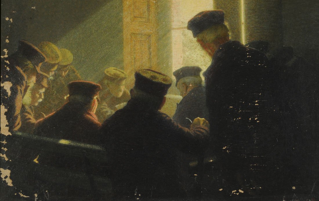 Eine aufregende Runde von Angelo Morbelli