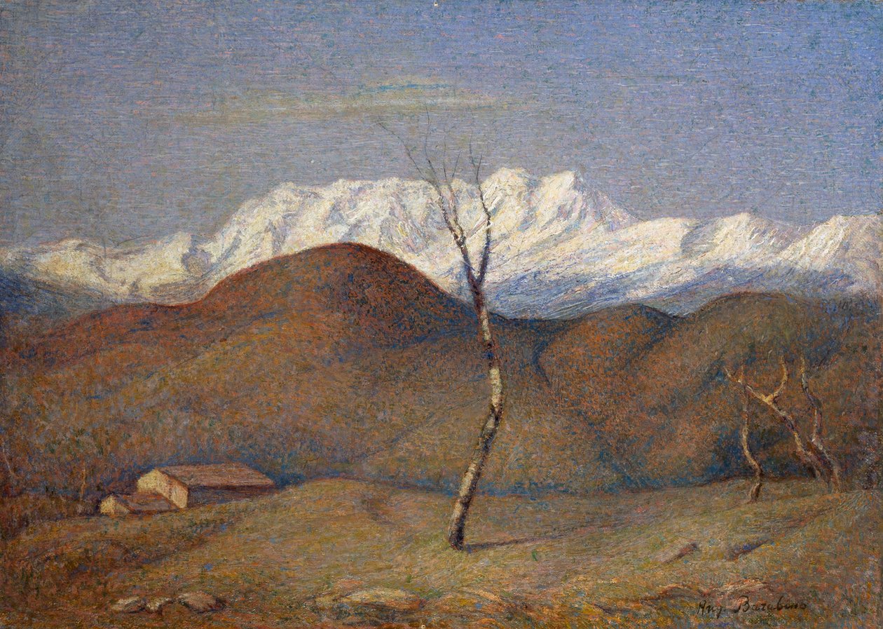 Monterossino im Winter von Angelo Barabino