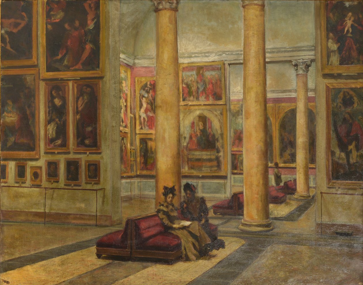 Innenraum der Pinacoteca di Brera von Angelo Ripamonti