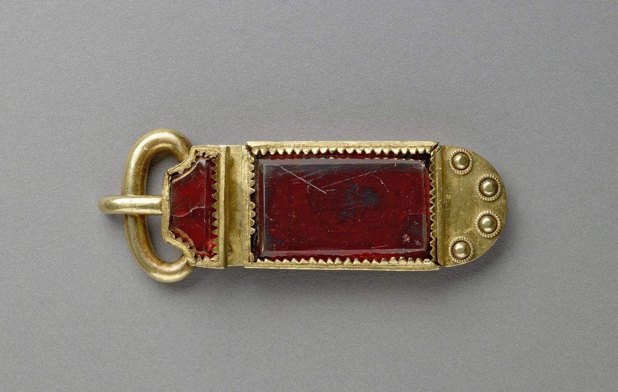 Schnalle (Granat und Gold) von Anglo Saxon