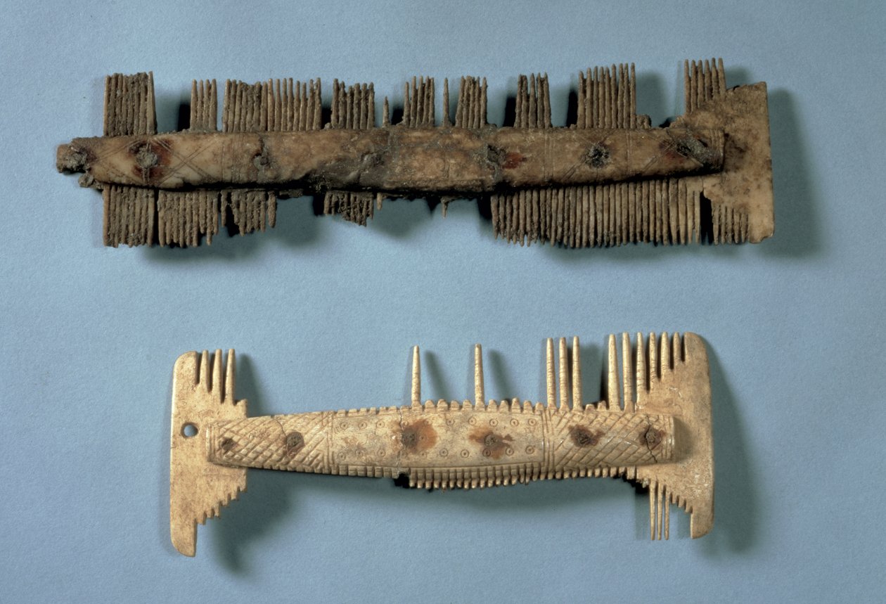 Kämme, angelsächsisch, wahrscheinlich ca. 5.-7. Jahrhundert von Anglo Saxon