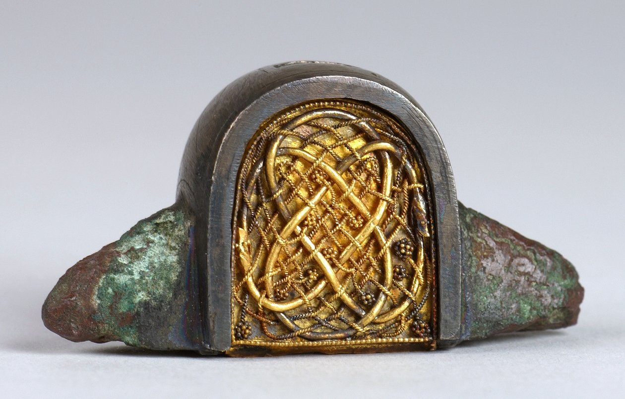 Spätsächsischer Ring, wahrscheinlich ca. 7. Jahrhundert (Detail) von Anglo Saxon