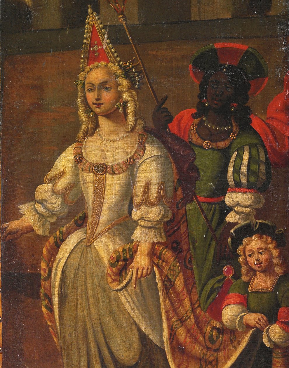 Vierfacher doppelseitiger Bildschirm, ca. 1700 von Anglo Flemish School