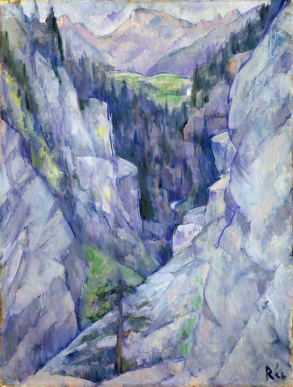 Schlucht bei Pians, 1921 von Anita Ree