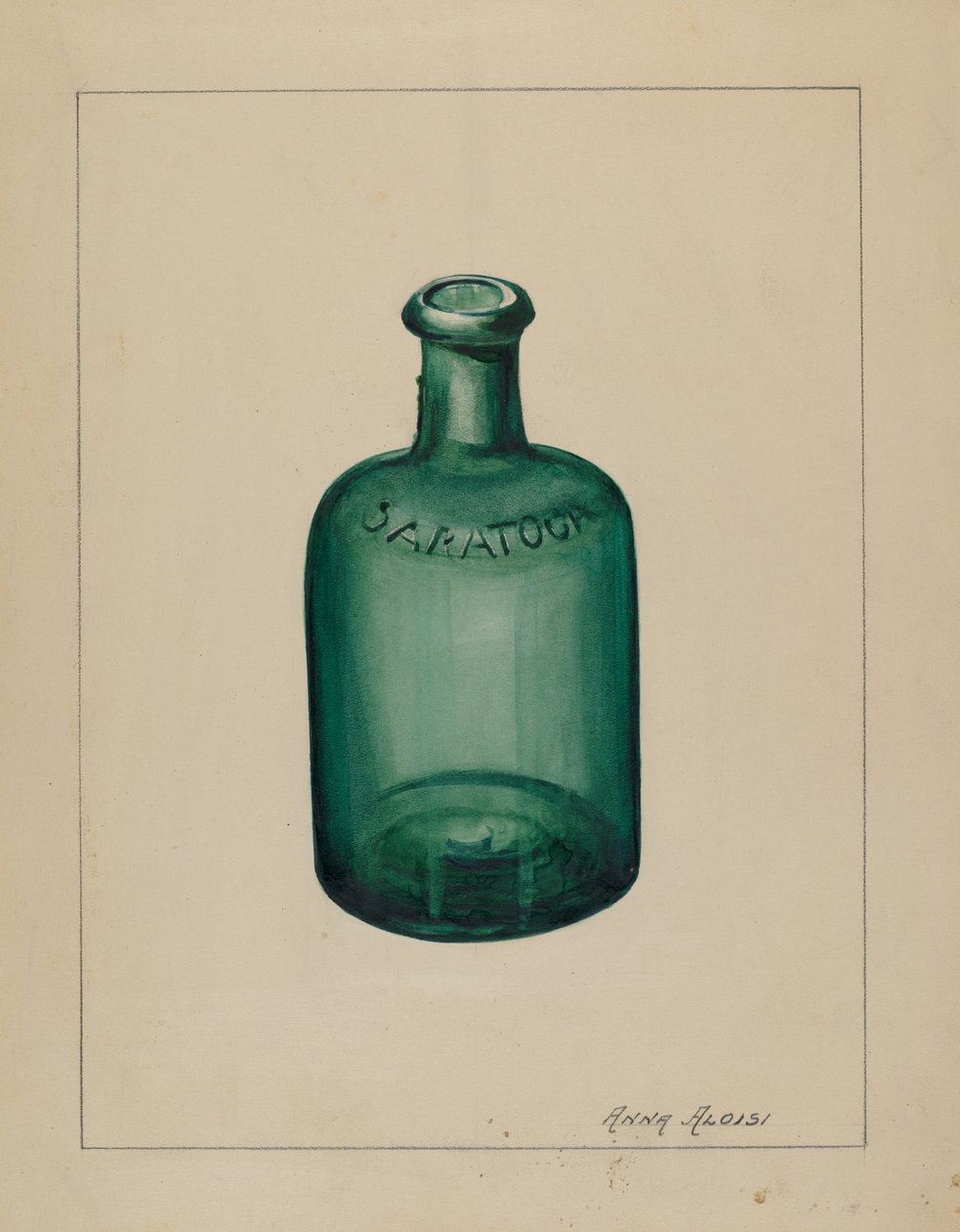 Glasflasche von Anna Aloisi