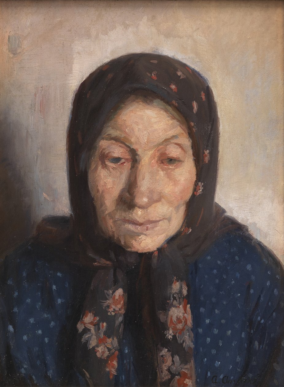 Die Frau eines alten Fischers von Anna Ancher