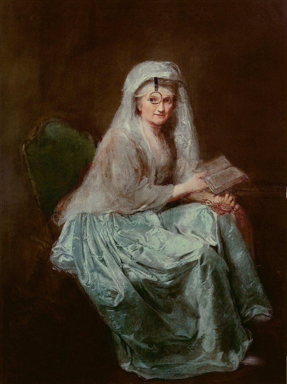 Selbstporträt mit Monokel, 1777 von Anna Dorothea Therbusch