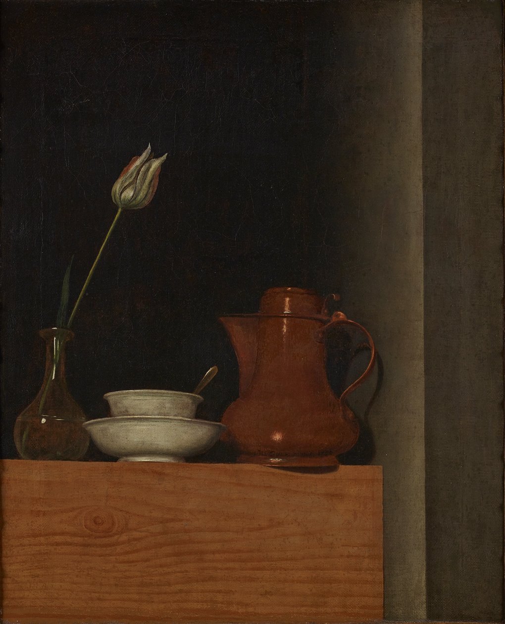 Stillleben mit Krug und Tulpe von Anna Maria Punz