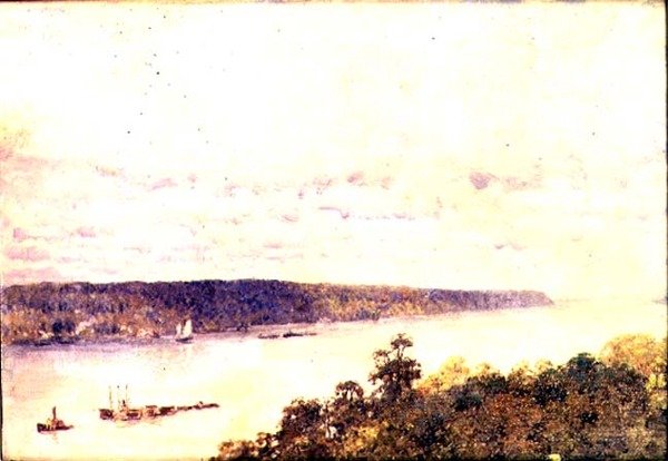 Der Hudson, ca. 1906-9 von Anna Richards Brewster