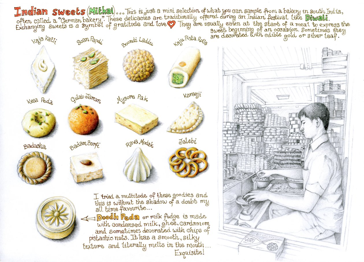 Indische Süßigkeiten von Annalisa Morrocco