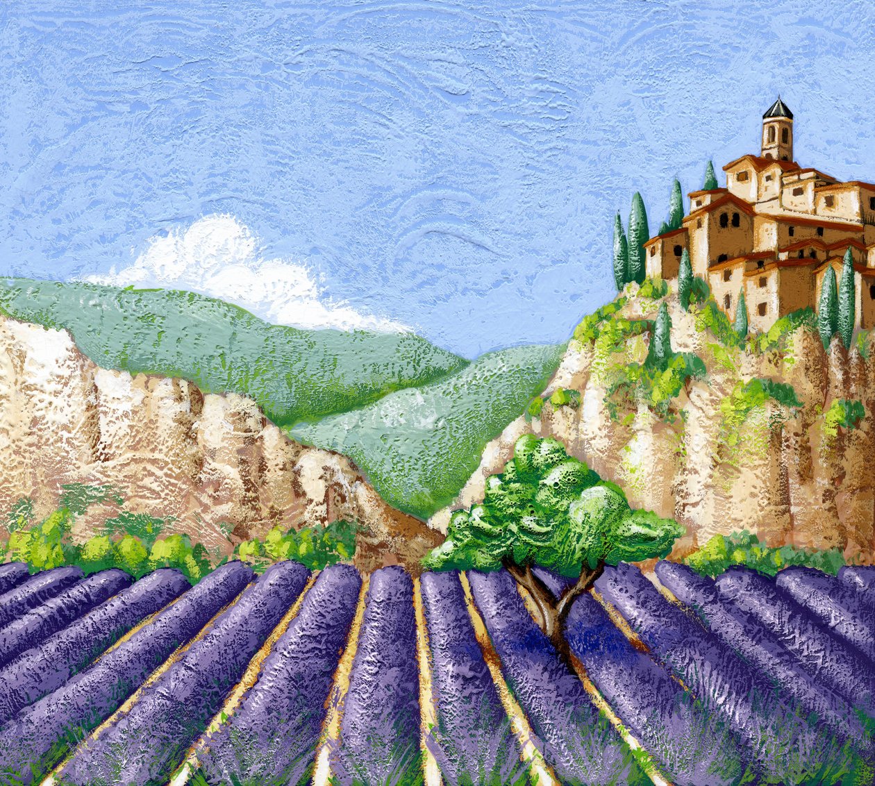 Lavendelfelder von Annalisa Morrocco