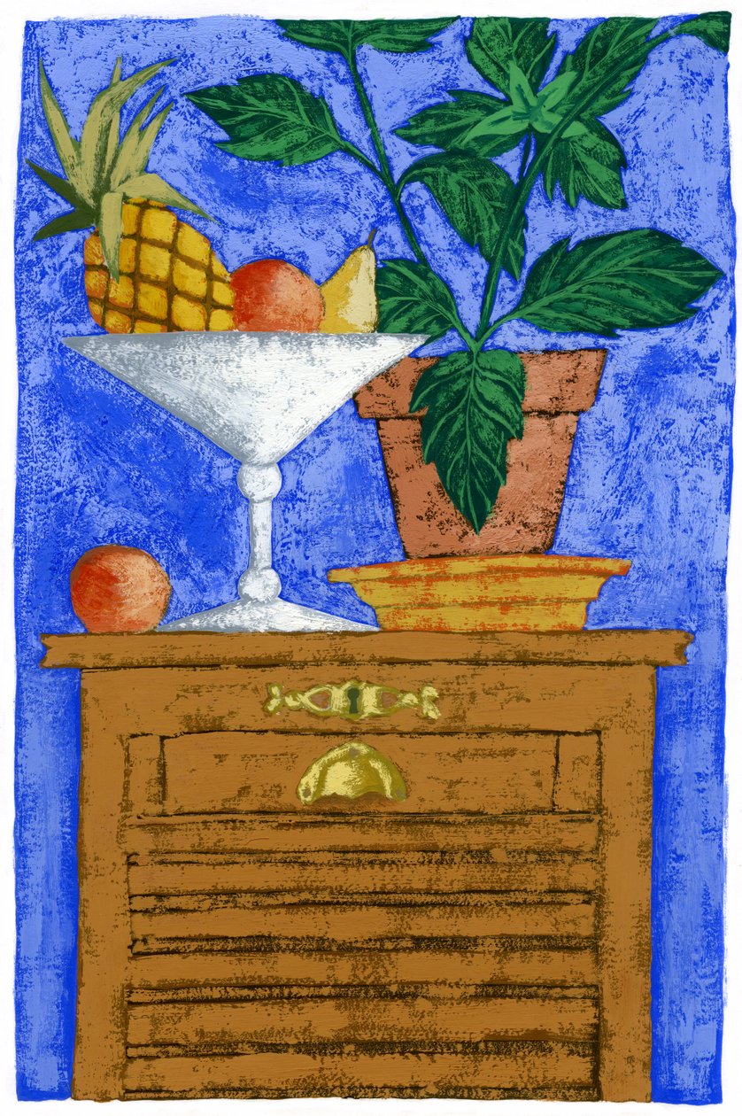 Stillleben mit Ananas, 2010 von Annalisa Morrocco