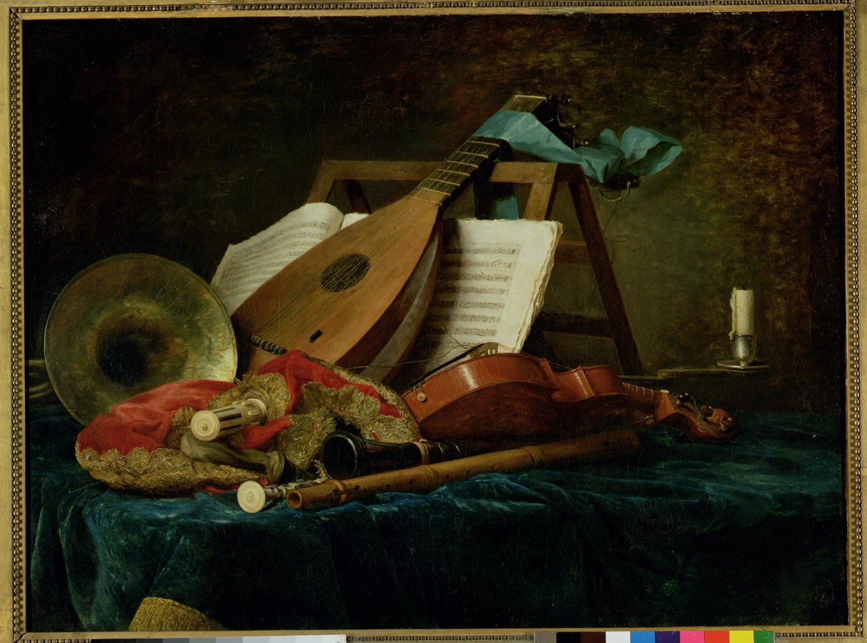Die Attribute der Musik, 1770 von Anne Vallayer Coster