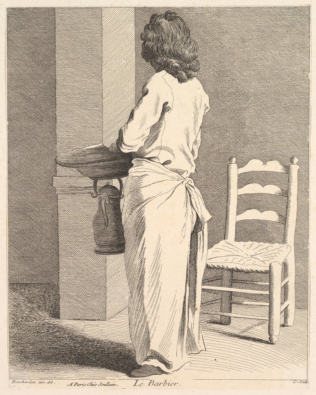 Der Barbier, 1737 von Anne Claude Philippe de Caylus