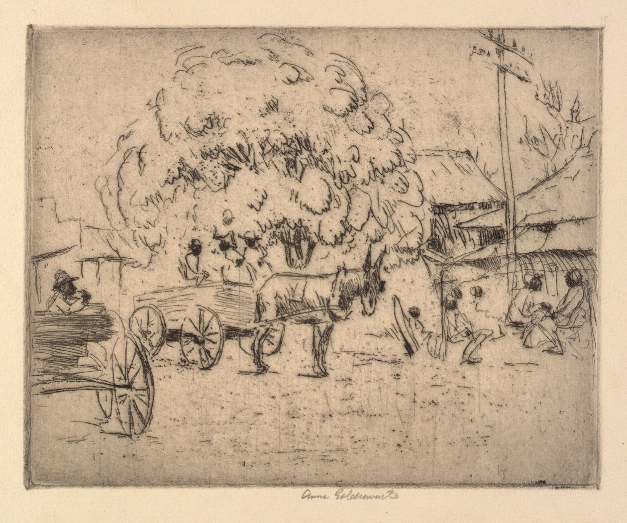 Geschäftsviertel von Boquehomo von Anne Goldthwaite