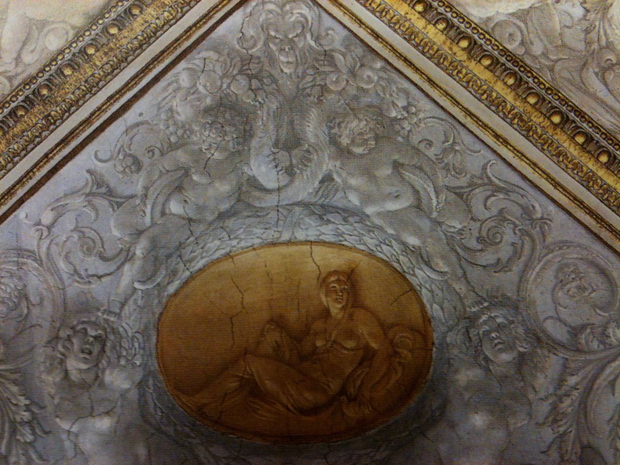 Camerino Farnese, Deckendetail von Annibale Carracci