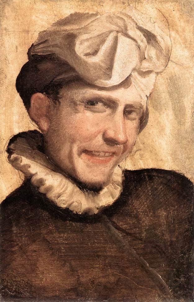 Lachender Mann von Annibale Carracci