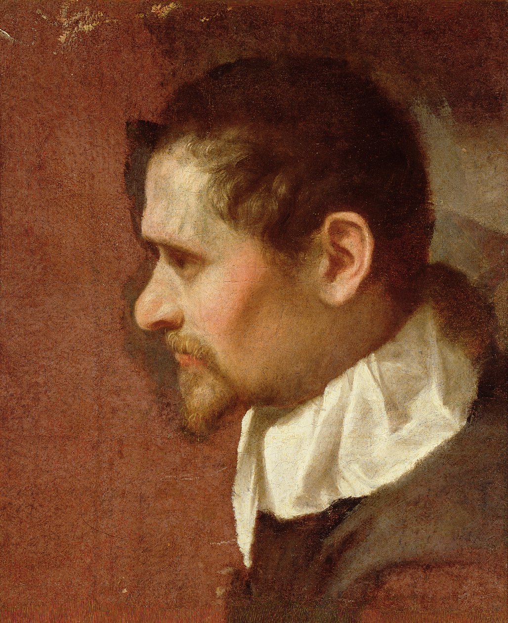 Selbstporträt im Profil von Annibale Carracci