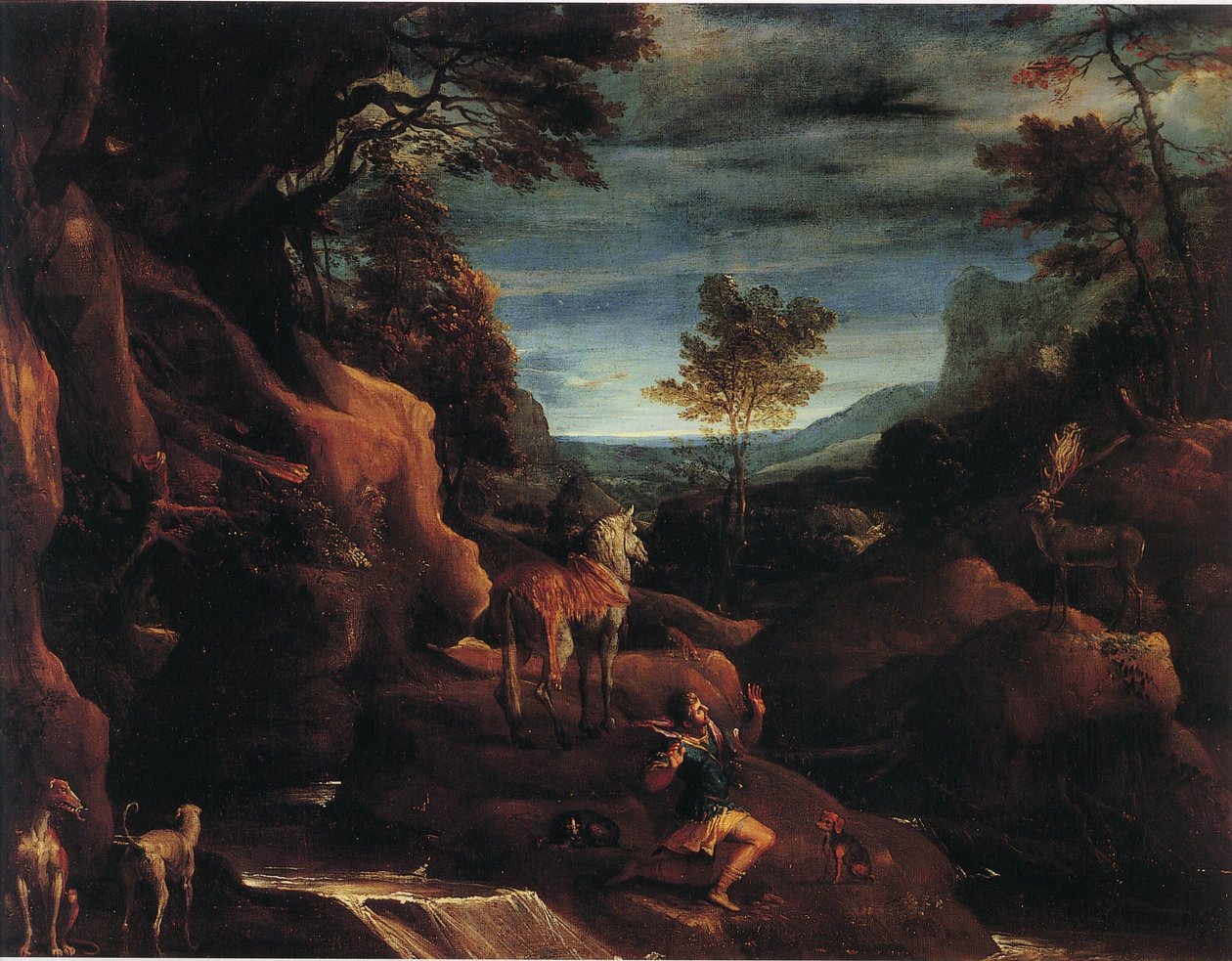 Die Vision des Heiligen Eustachius von Annibale Carracci