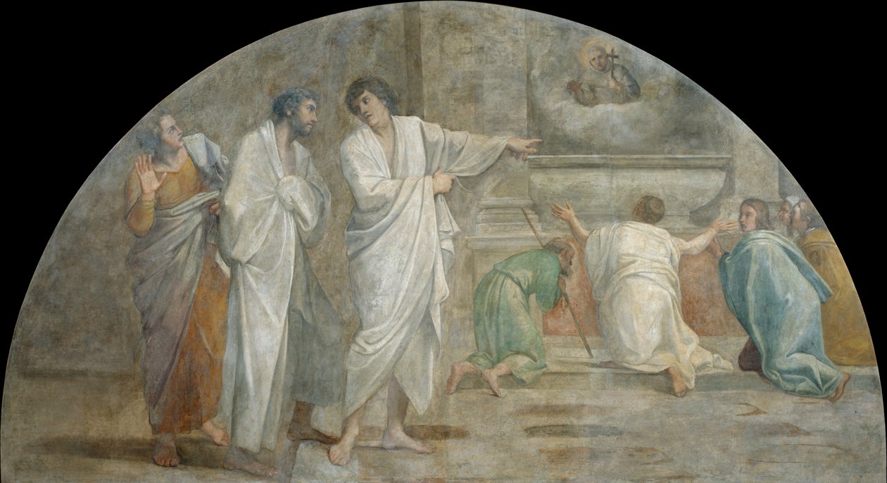 Erscheinung des Heiligen Didacus über seinem Grab von Annibale Carracci