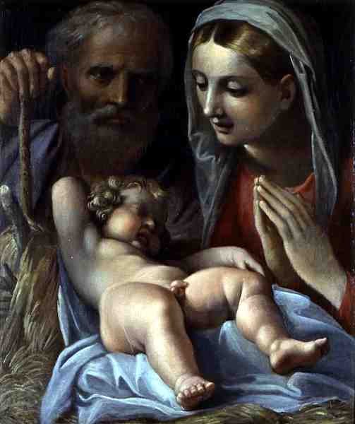 Heilige Familie von Annibale Carracci