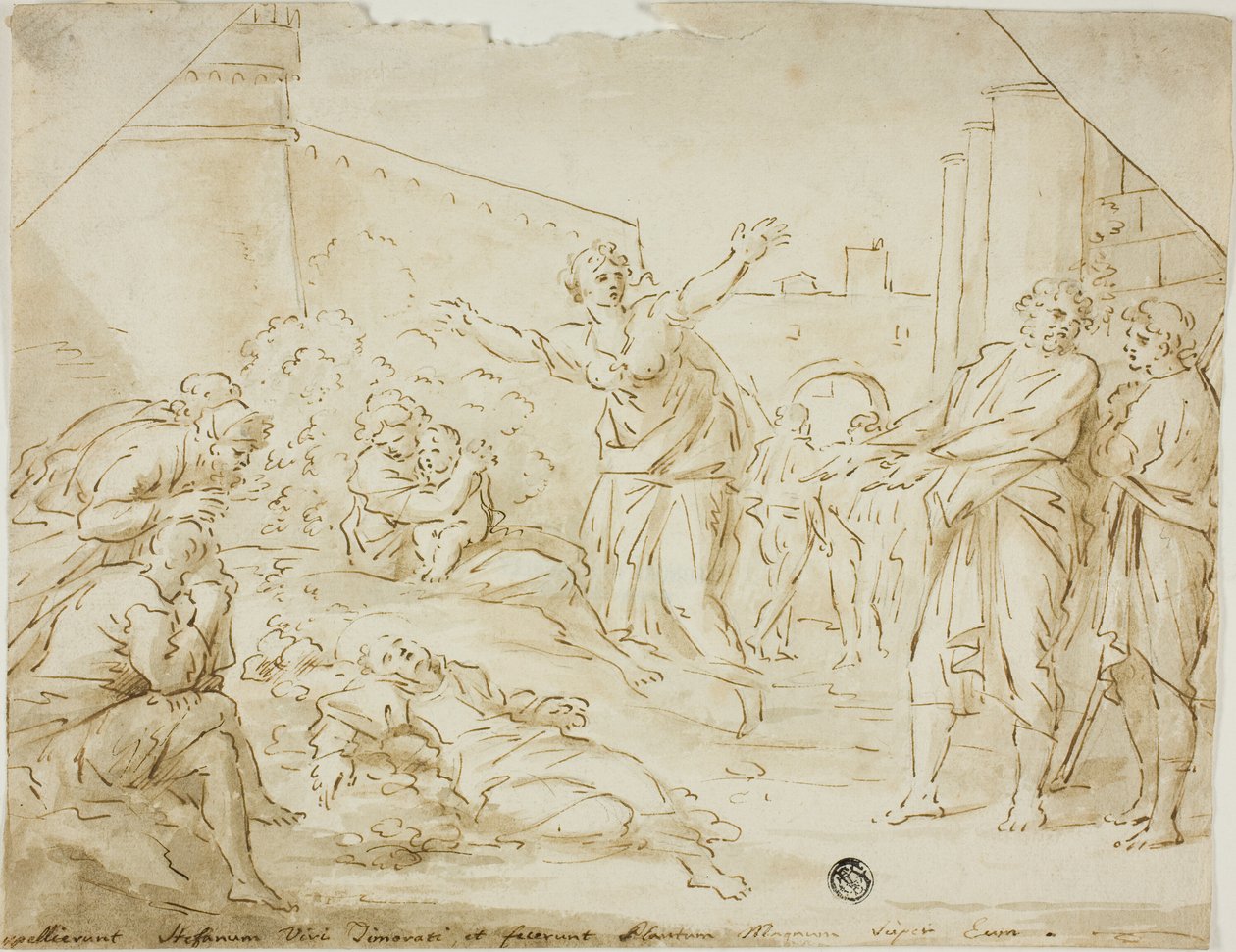 Trauer um den Körper des heiligen Stephanus von Annibale Carracci