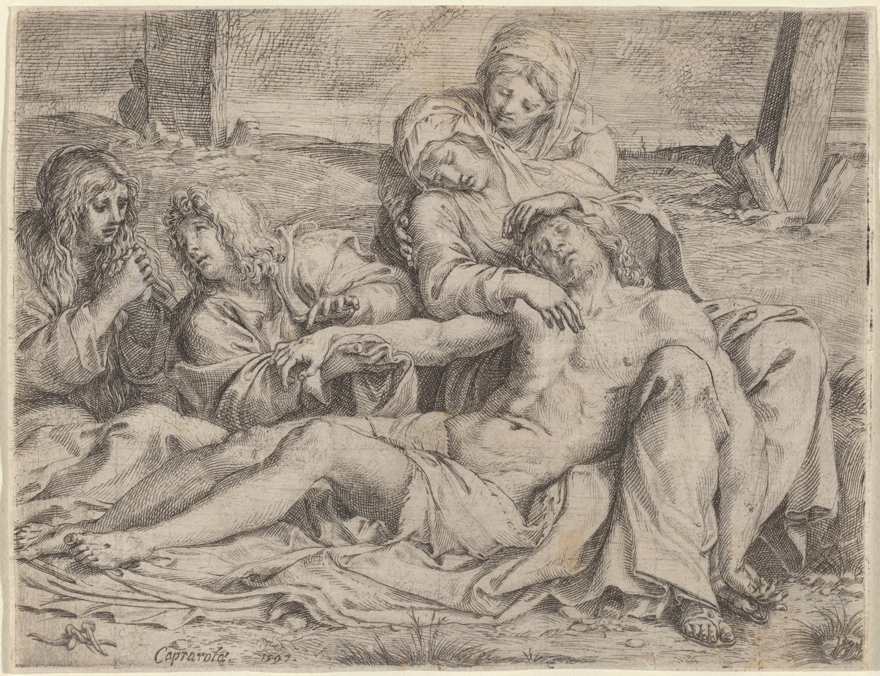 Pietà (der "Christus von Caprarola") von Annibale Carracci
