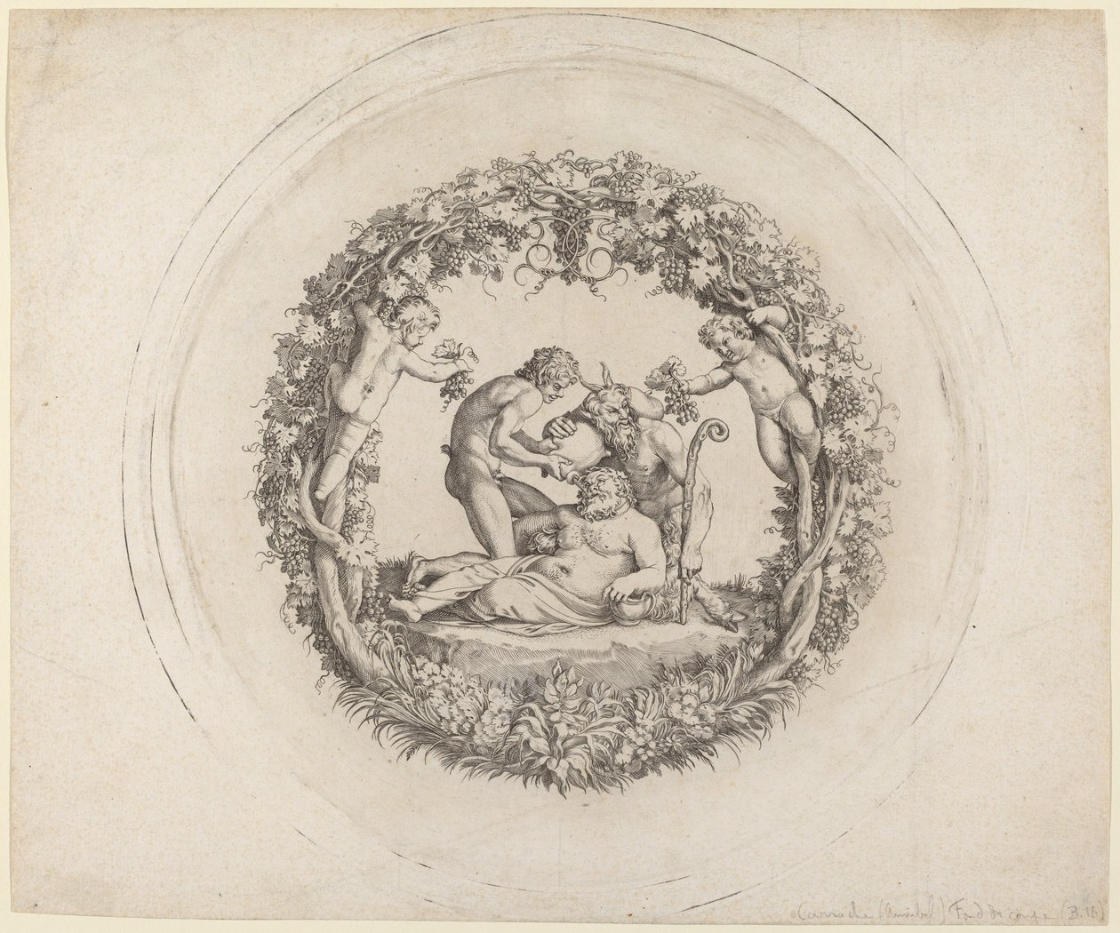 Der betrunkene Silen ("Die Tazza Farnese") von Annibale Carracci