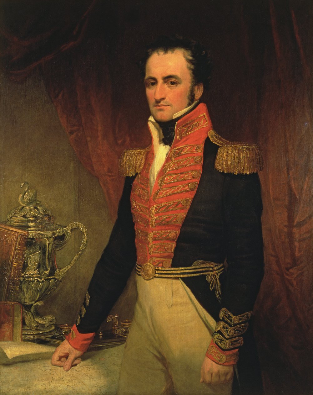 Porträt von Admiral Sir James Stirling (1791-1865), erster Gouverneur von Westaustralien 1829-39, ca. 1833 von Unbekannt Unbekannt