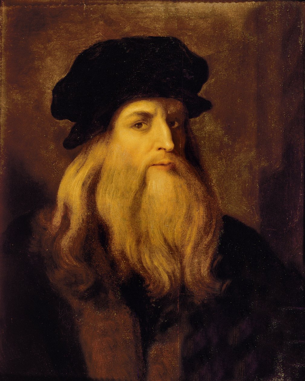 Porträt eines Mannes, vermutlich Leonardo da Vinci von Unbekannt Unbekannt