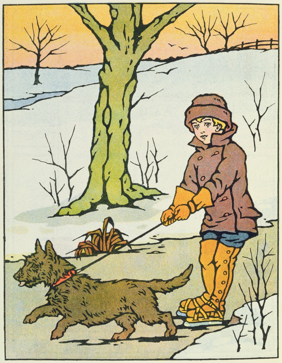 Lauf, Dandy, lauf, 20. Jahrhundert (Buchillustration) von Unbekannt Unbekannt