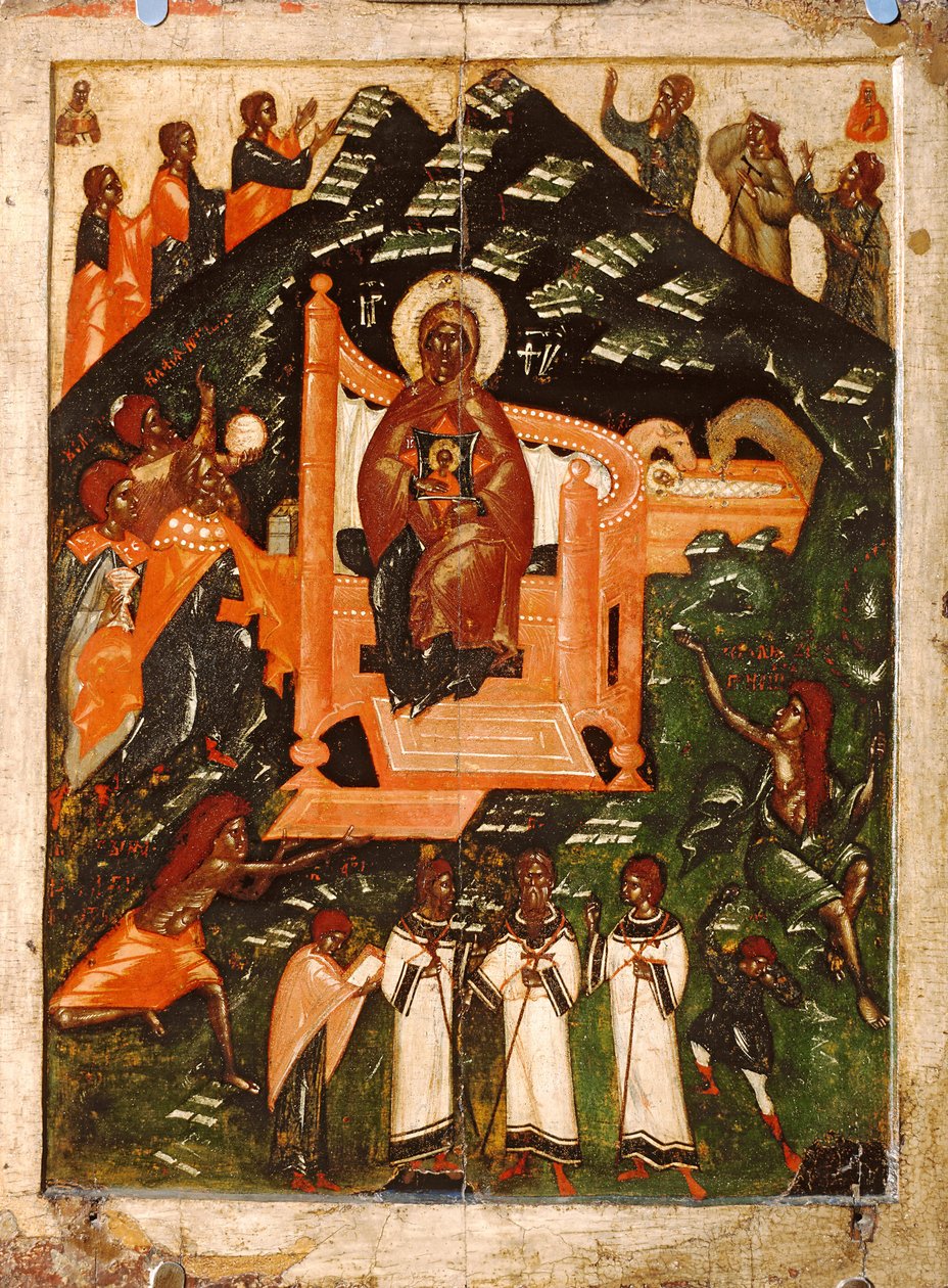 Unbekannter Ikonenmaler, 14. - Anfang 15. Jahrhundert von Anonymous Russian icon painter