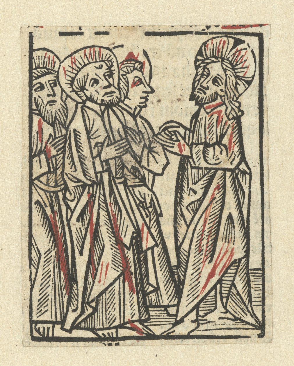 Christus mit drei Jüngern von Anonymous