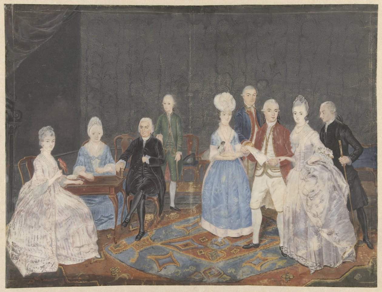 Familiengruppe von neun Personen von Anonymous