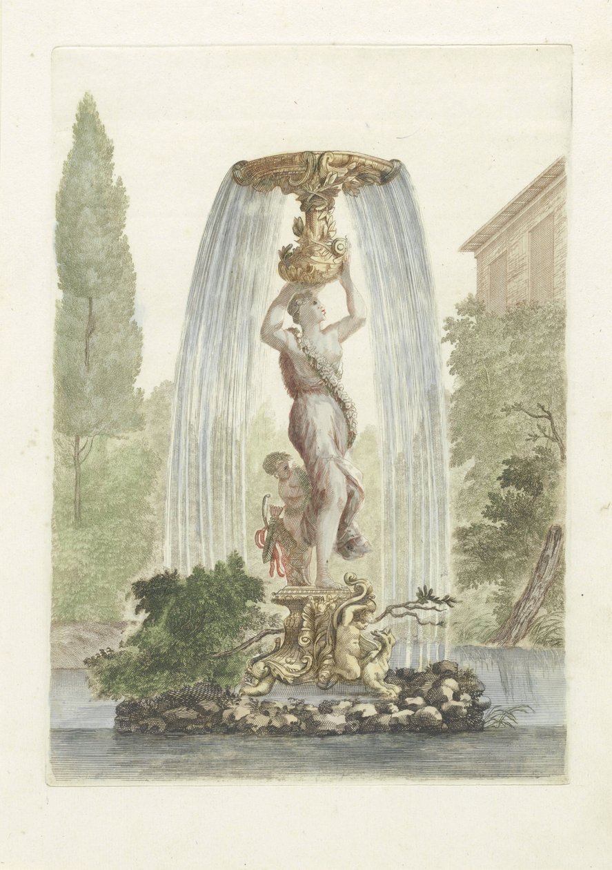 Brunnen mit Venus und Amor von Anonymous
