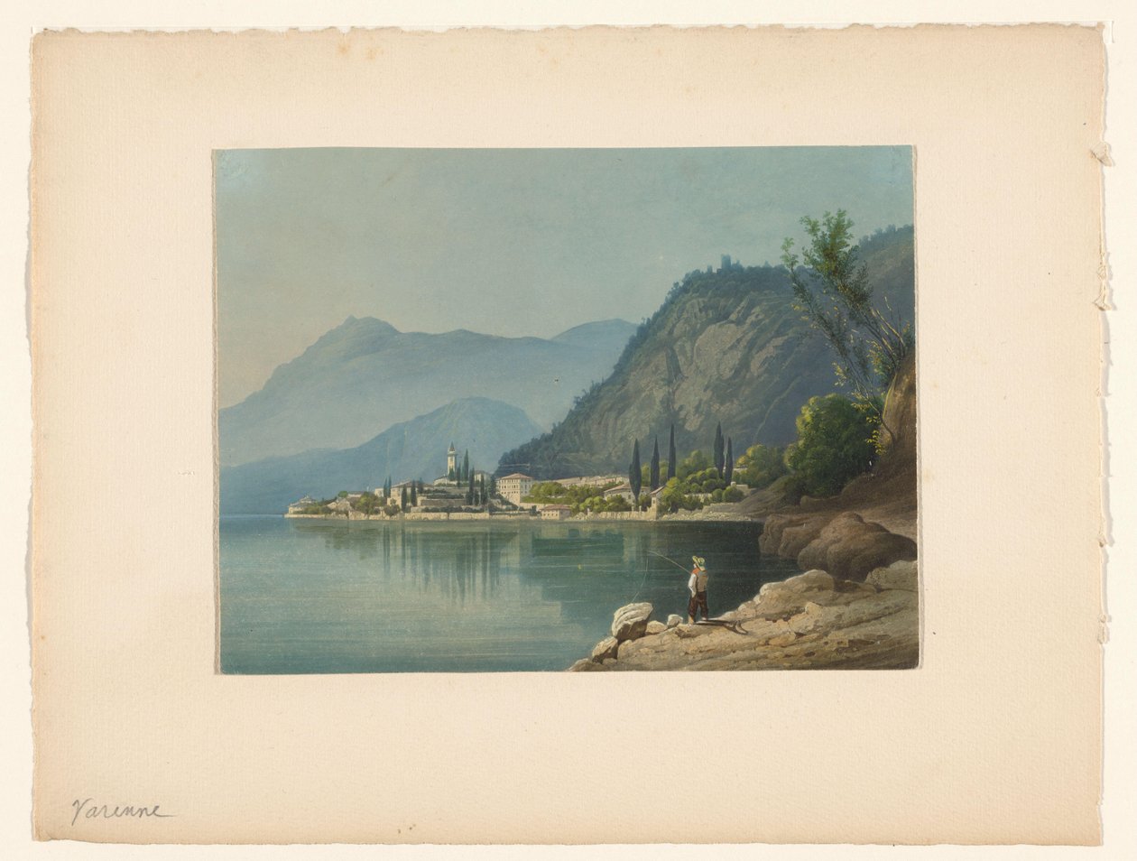 Ansicht von Varenna am Comer See von Anonymous