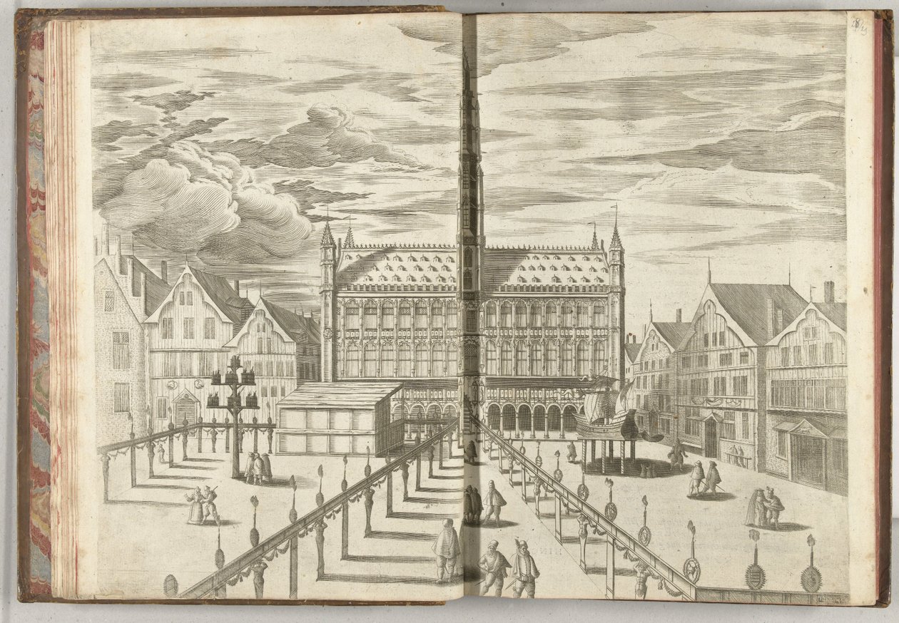 Großer Markt mit Ehrenhalle, 1594 von Anonymous